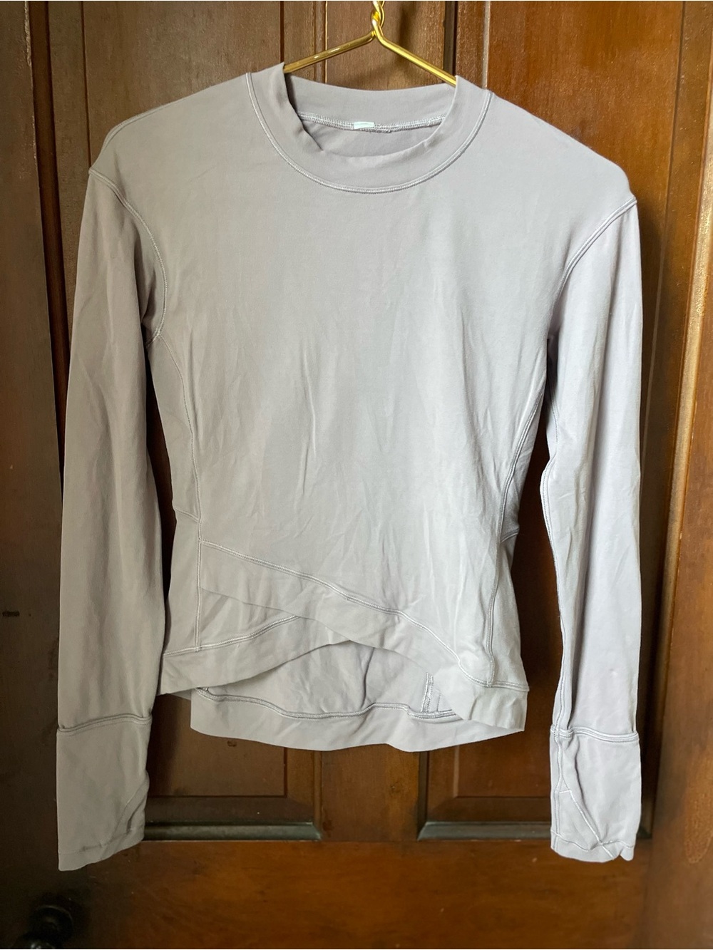 Lululemon women's size 4 long sleeve purple athletic top